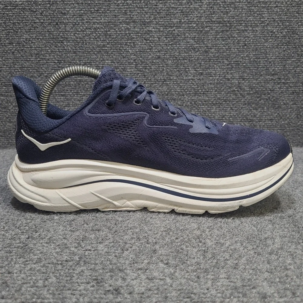 Hoka Clifton 10 Men's 8D Shoe Runnning Sneaker Navy White 1162030NWT